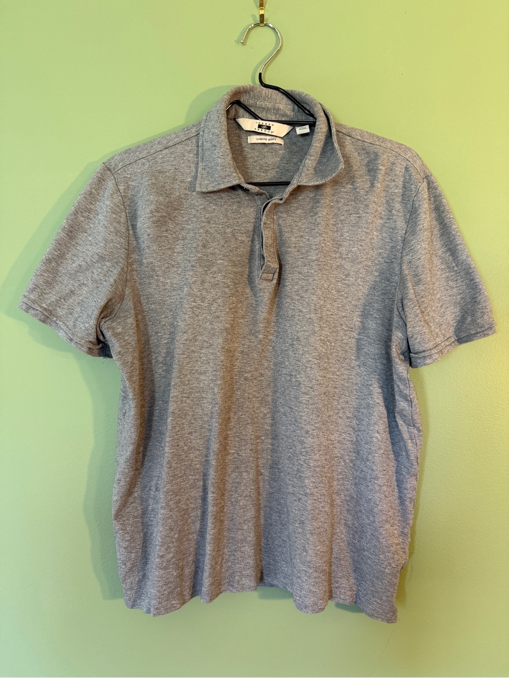 Joseph Abboud Heather Gray Polo Shirt